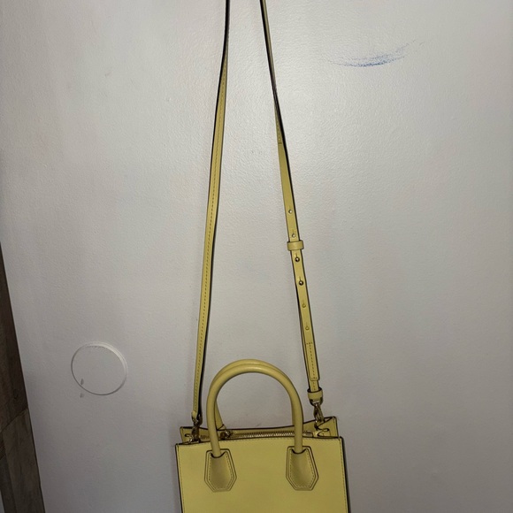 Michael Kors Yellow Mini Bag with Padlock Charm - Picture 3 of 5